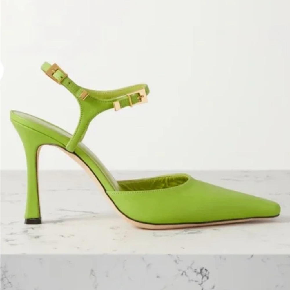 Women Green + Mimi Cuttrell Leather Pumps